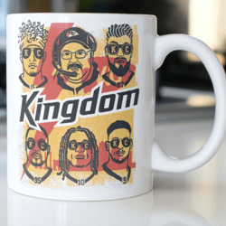 kc chiefs team and coach mug stating kingdom, gift for kc fan