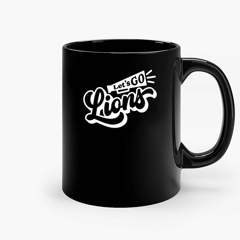 Lets Go Lion Team Mascot Ceramic Mugs.jpg