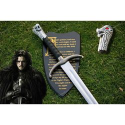 valyrian steel game of thrones longclaw the sword of jon snow limited edition, gift for him, gift for father