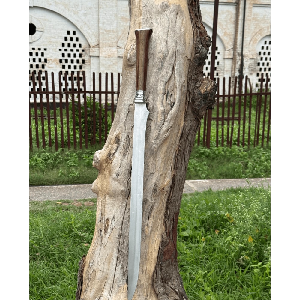 HandForged Gurkha Sword 30 Inch Curved Steel Blade With Wooden Handle Collectible Display Gift 2