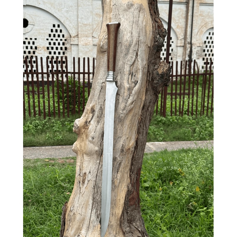 HandForged Gurkha Sword 30 Inch Curved Steel Blade With Wooden Handle Collectible Display Gift 2