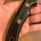 Survival Hunting Knife With Ebony Wood Grip Leather Sheath 3