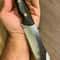 Survival Hunting Knife With Ebony Wood Grip Leather Sheath 5