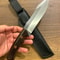 Survival Hunting Knife With Ebony Wood Grip Leather Sheath 8