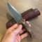 Handmade 80CrV2 Steel Hunting Knife Walnut Wood Bushcraft Camping Blade 9