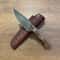 Handmade 80CrV2 Steel Hunting Knife Walnut Wood Bushcraft Camping Blade 8