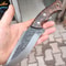 Premium Full Tang Outdoor Knife With 1075 Steel Walnut Wood Handle 4