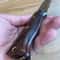 Handmade 1075 Carbon Steel Hunting Knife Acid Washed Outdoor Survival Blade 1