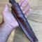 Handmade 1075 Carbon Steel Hunting Knife Acid Washed Outdoor Survival Blade 4