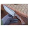 Handmade 1075 Carbon Steel Hunting Knife Walnut Handle Outdoor Survival Blade 8