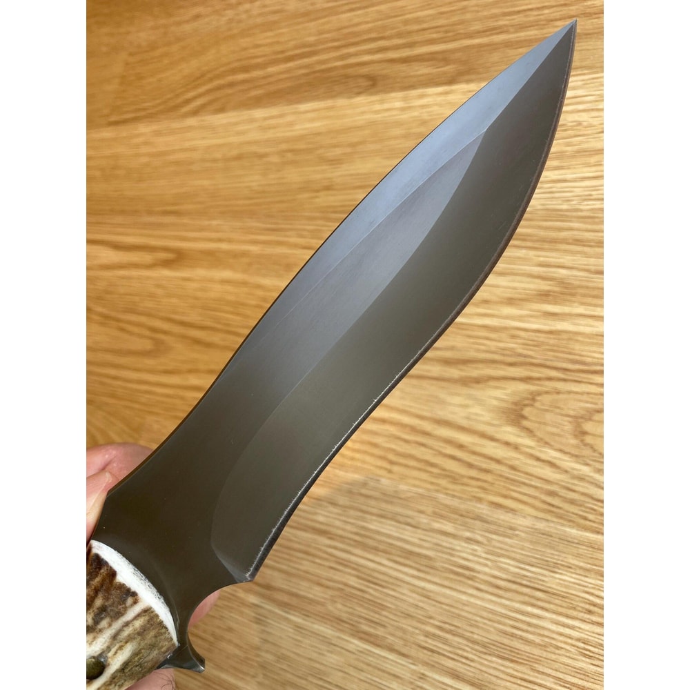 Premium Full Tang Survival Knife With 1075 Steel Stag Horn Handle 4