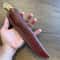 Heavy Duty Camping Hunting Knife With Silverberry Wood Grip Leather Sheath 5