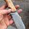 Premium Outdoor Knife With 1075 Steel Silverberry Wood Full Tang Handle 5