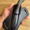 Full Tang Outdoor Knife With Ebony Wood Grip Wolf Engraved Steel Blade 5