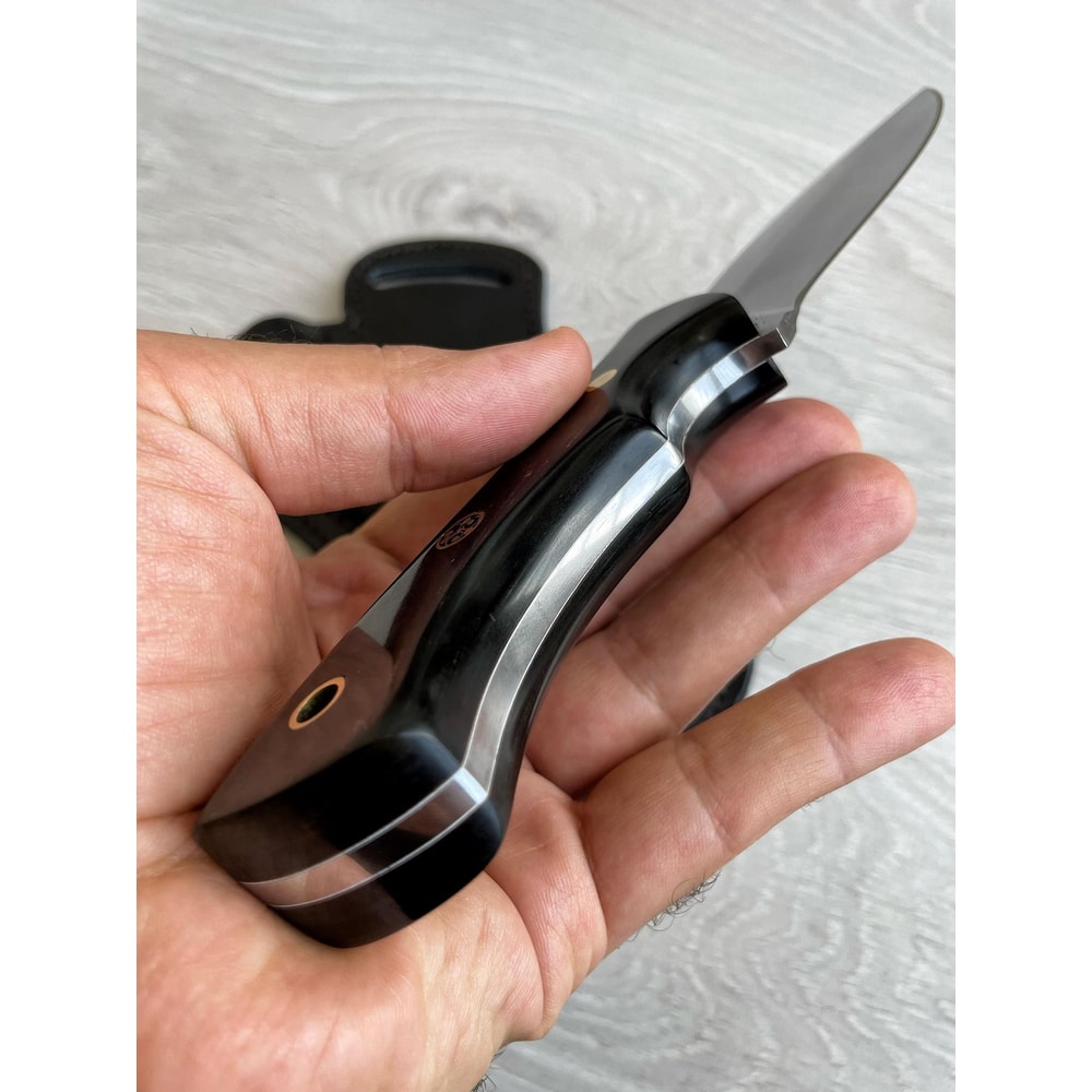 Bushcraft Camping Knife With Blacksmith Forged 1075 Carbon Steel Design 3