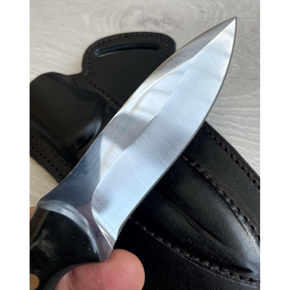 Bushcraft Camping Knife With Blacksmith Forged 1075 Carbon Steel Design 4