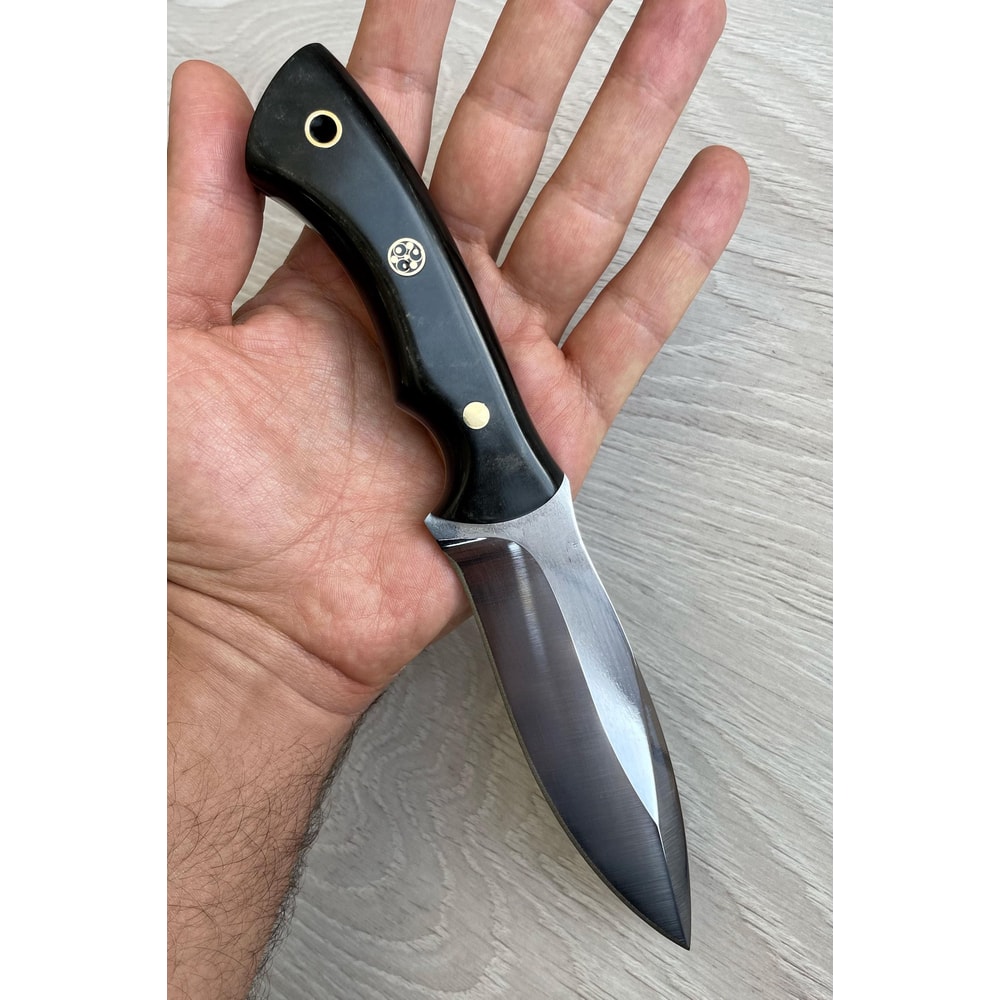 Bushcraft Camping Knife With Blacksmith Forged 1075 Carbon Steel Design 6