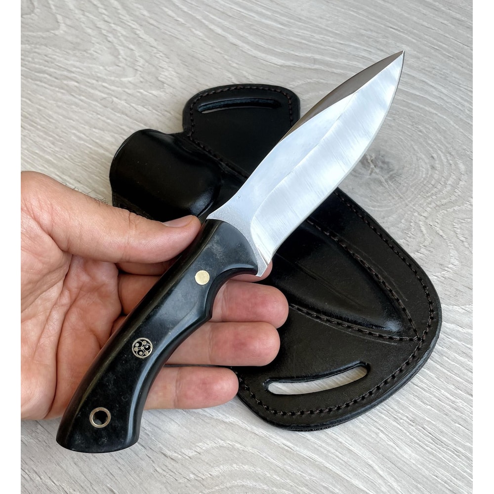 Bushcraft Camping Knife With Blacksmith Forged 1075 Carbon Steel Design 0