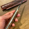 Premium Full Tang Camping Knife With Darkened 1075 Steel Blade Chestnut Grip 1