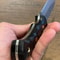 Handmade 1075 Steel Hunting Knife Black Compact Handle Outdoor EDC Blade 2