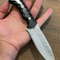 Handmade 1075 Steel Hunting Knife Black Compact Handle Outdoor EDC Blade 0