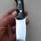 Full Tang Hunting Knife With Black Compact Grip Leather Sheath 3