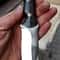 Full Tang Hunting Knife With Black Compact Grip Leather Sheath 4