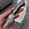 Full Tang Hunting Knife With Black Compact Grip Leather Sheath 8