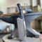 Premium Full Tang Cleaver Knife With Stonewashed Sleipner Steel Black Grip 0