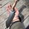 Premium Full Tang Cleaver Knife With Stonewashed Sleipner Steel Walnut Handle 1