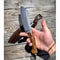 Premium Survival Cleaver Knife With Walnut Handle Stonewashed Finish 4