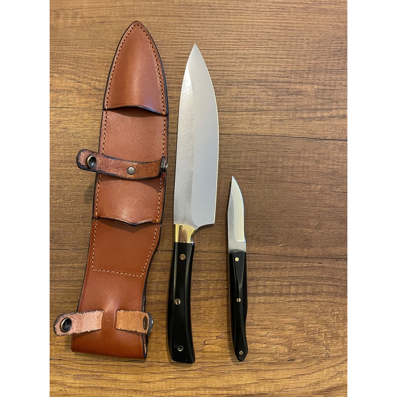 Premium Kitchen Knife Set With N690 Steel Black Compact Ergonomic Handles 0