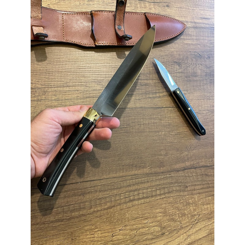 Premium Kitchen Knife Set With N690 Steel Black Compact Ergonomic Handles 4