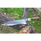 Artisan XL Kitchen Knife With Stag Horn Chestnut Handle Design 6