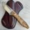 Artisan Woodworking Knife With Silverberry Handle Razor Sharp Edge 0