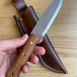 compact bushcraft carving knife – n690 steel outdoor craft blade