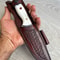 Full Tang Outdoor Carving Knife With Natural Silverberry Wood Grip 5