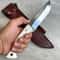 Full Tang Outdoor Carving Knife With Natural Silverberry Wood Grip 7