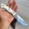 Full Tang Outdoor Carving Knife With Natural Silverberry Wood Grip 9