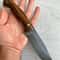 Heavy Duty Camping Knife With Gloss Walnut Handle Bowie Profile 1
