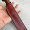 Heavy Duty Camping Knife With Gloss Walnut Handle Bowie Profile 4