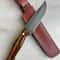Heavy Duty Camping Knife With Gloss Walnut Handle Bowie Profile 0