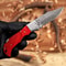 Damascus Steel Folding Knife With Pakka Handle Custom Gift Packaging 0