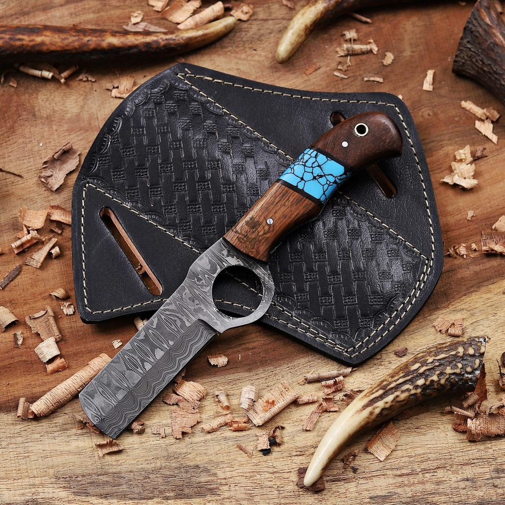 Elegant Damascus Pocket Knife Personalized Gift For Him 3