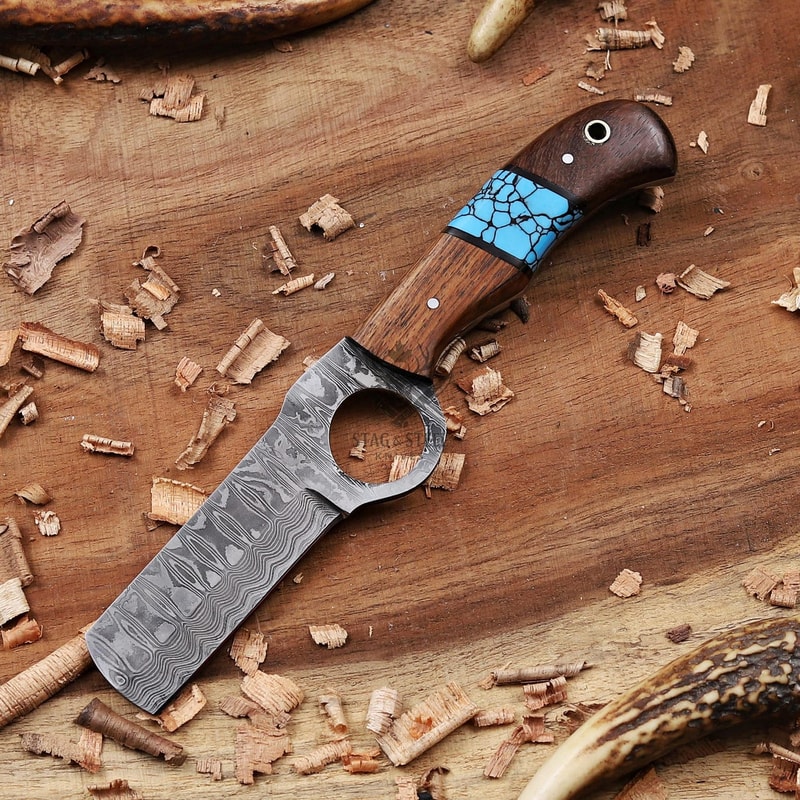 Elegant Damascus Pocket Knife Personalized Gift For Him 5