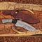Outdoor Survival Bowie Knife With Elegant Camel Bone Handle 7