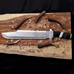 premium outdoor bowie knife with durable g10 handle design