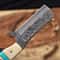 Handmade Camel Bone Damascus Bowie Knife For Hunting Survival 2