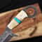 Handmade Camel Bone Damascus Bowie Knife For Hunting Survival 3
