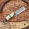 Handmade Camel Bone Damascus Bowie Knife For Hunting Survival 0